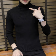 Load image into Gallery viewer, Streetwear Turtleneck Men Sweaters Autumn Winter Warm Turtle Neck Vintage Braided Knitted Slim Fit Pullover Mens Top Jumpers 3XL