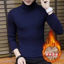 Load image into Gallery viewer, Streetwear Turtleneck Men Sweaters Autumn Winter Warm Turtle Neck Vintage Braided Knitted Slim Fit Pullover Mens Top Jumpers 3XL